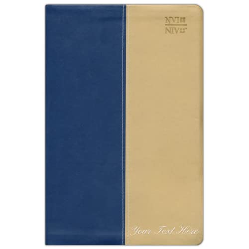 Personalized NVI/NIV Biblia Bilingüe, Leathersoft, Azul (Spanish Edition)