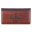Load image into Gallery viewer, Blessed Man Jeremiah 17:7 Two-tone Brown Faux Leather Checkbook Cover
