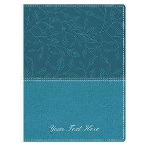 Personalized NKJV Beautiful Word Large Print Journaling Bible Soft Leather Turquoise
